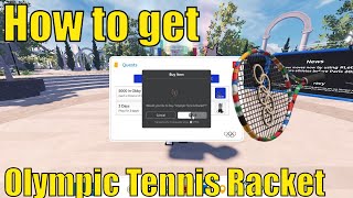 How to get Olympic Tennis Racket in Olympic World  5k in Obby  10k Stock [upl. by Bodkin881]