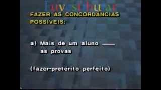 80 Revisão IV Concordância Verbal e Nominal  Gramática Vestibulando Digital [upl. by Reviere]