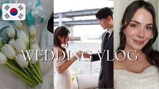 vlogKORELİMLE EVLENDİK🥂🇰🇷 Aile arası küçük düğün👰🏻‍♀️🤵🏻‍♂️ Gelin makyajım tekne kiraladık⛵️ [upl. by Ijar]