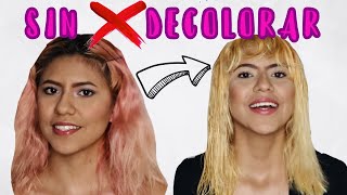 Como quitar tintes fantasía sin decolorar y sin dañar tu cabello  Barrido de color [upl. by Rbma]