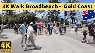 4K Broadbeach Walk Gold Coast  Australia  Music Festival Weekend [upl. by Ngo664]