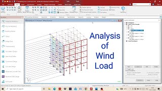 Analysis of Wind Load in Staad Pro Advanced connect Edition Tutorial 12 [upl. by Atirehgram996]