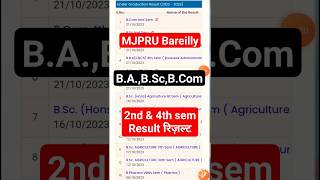 mjpru 2nd amp 4th semester result  mjpru result kaise dekhe  babscbcombba 2nd amp 4th sem result [upl. by Felipe169]