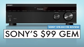 The Best BUDGET Stereo Receiver Sony Receiver Review  Sony STRDH190 [upl. by Gilroy]