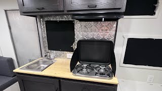 I’m Remodeling a Vintage Camper Part 6 Time lapse Custom Oak Kitchen Build [upl. by Toby]