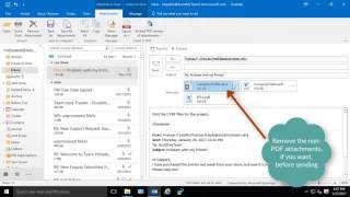 Email to PDF Converting nonPDF attachments to PDF attachments in newoutgoing emails [upl. by Dorkus786]