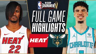 HEAT at HORNETS  NBA INSEASON TOURNAMENT 🏆  FULL GAME HIGHLIGHTS  November 14 2023 [upl. by Gean210]