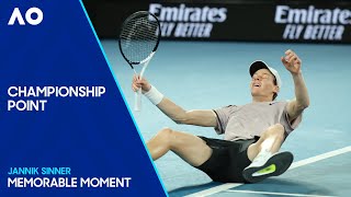 Championship Point  Jannik Sinner Wins First Grand Slam Title After Epic  Australian Open 2024 [upl. by Enrichetta]