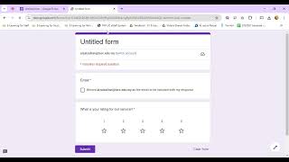 Rating Question in Form Google Form [upl. by Katrina298]
