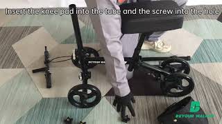 How to Assemble Knee Walker YF 9003 BW B00449B1 B2 [upl. by Aehsan563]