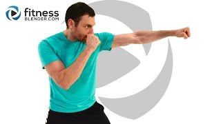 Cardio Kickboxing and Lower Body Strength Workout [upl. by Treulich]