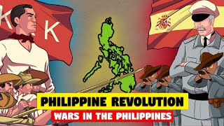 Philippine Revolution 1896  1898  Wars in the Philippines [upl. by Ahsiki]