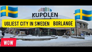 Walking tour IN Borlänge UGLIEST Town in SWEDEN [upl. by Nlyak]