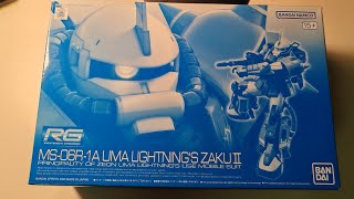 BANDAI RG MSO6R1A UMA LIGHTNINGS ZAKUⅡ [upl. by Tiffanle]