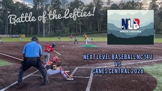 Next Level Baseball NC 14U vs Canes 2028  PG WWBA Fall Elite Lake Wylie 91623 baseball Ramblers [upl. by Verdie]