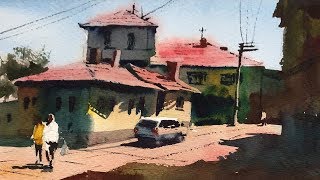 How to Paint Like Tim Wilmot  Impressionistic Watercolor Painting [upl. by Norbie206]