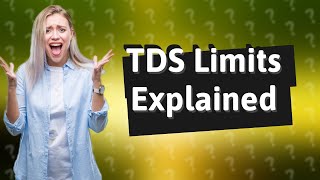 What is the TDS limit for ITR [upl. by Past170]