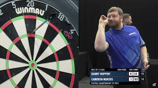 Darts 2024 Players Championship 29 Semi Final Menzies v Noppert Highlights [upl. by Wylie295]