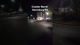 Overnighting at the Cracker Barrel in Harrisburg PA during the RV Show campingcoastie [upl. by Charita]