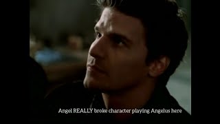 Angel REALLY broke character playing Angelus David Boreanaz Buffy the Vampire Slayer Season 3 [upl. by Resee]