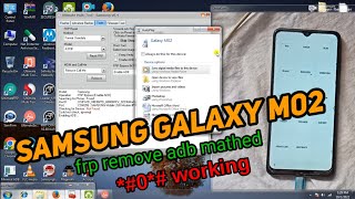 Samsung galaxy m02 frp remove umt adb  Samsung frp bypass android emergency dial 0 [upl. by Lamrouex]