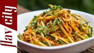 Raw Zucchini Pasta  Pasta Sauce Recipe [upl. by Diao]