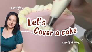 Cover a cake cakes cakedecorating cakedesign viralstream [upl. by Esertal873]