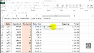 Using Excel IF Function amp Relative Operations Excel 2013 Beginners Tutorial [upl. by Dallman]