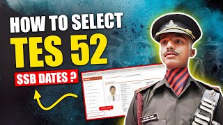 How To Select TES 52 SSB Dates  TES 52 SSB Date Selections Link is Open  SSB Coaching in Allahabad [upl. by Drud175]