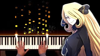 Pokemon DiamondPearl Approaching Champion Cynthia Piano Etude Extended [upl. by Pinkham]