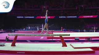 Claire PONTLEVOY FRA  2018 Artistic Gymnastics Europeans junior qualification beam [upl. by Euqcaj]