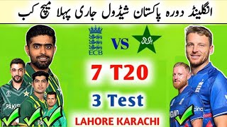 England Tour Pakistan Schedule 2024  Pakistan Vs England Series 2024  ENG Tour PAK 2024 Schedule [upl. by Aisanat]