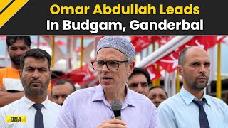 Jammu And Kashmir Election Result 2024 Omar Abdullah leads in Budgam Ganderbal BJP Trails Behind [upl. by Fransis]