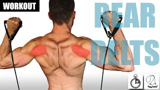 FAST RESISTANCE BAND REAR DELT WORKOUT [upl. by Fortuna]