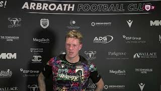 Arbroath 0  0 Alloa Athletic  David Gold  Post Match Interview [upl. by Ahsaya342]