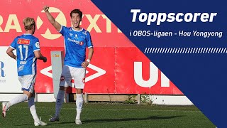 Intervju med OBOS ligaens toppscorer Hou Yongyong [upl. by Ahseinaj841]