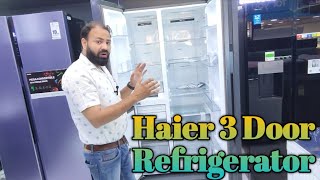 Haier 3 Door Refrigerator Haier 3 Door SBS Refrigerator Haier Refrigerator [upl. by Aleit]