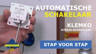 Schakelaar door een automatische lichtschakelaar vervangen Klemko 870544  Elektroshopnl [upl. by Yauqaj]