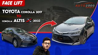 Toyota Corolla 2018 Convert To Altis X 2023  Corolla Altis modification [upl. by Kcirded346]