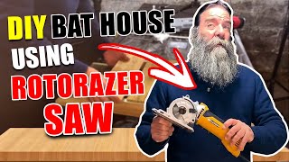 Making a Bat House Using the Rotorazer Saw  My DIY Wood Home Project  Rotorazer Platinum Review [upl. by Ronnholm982]