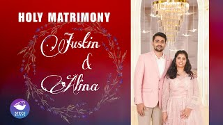 HOLY MATRIMONY  JUSTIN amp ALINA  THIRUVALLA  19102024  STECI MEDIA [upl. by Eelarbed]