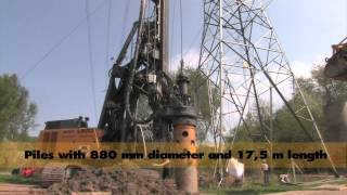 Liebherr LB 20  Rotary drilling rig for deep foundation [upl. by Esoryram783]