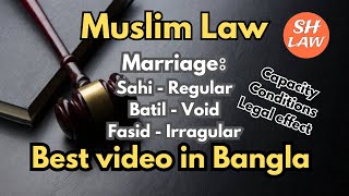 Marriage under Muslim Law  Family Law। SH Law [upl. by Patti123]