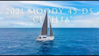 Monohull For Sale  2021 MOODY Deck Salon 45  quotCECILIAquot [upl. by Gnehs]