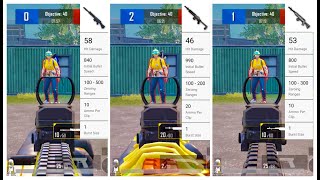 Mini14 vs SKS vs SLR DMR guns Damage test  PUBG MOBILE  BGMI  Compare weapons part 3 shorts [upl. by Cid]