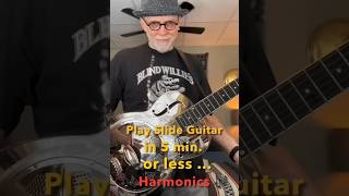 Play Slide Guitar in 5 Min or Less Harmonics on a Shiney Duolian Resonator [upl. by Lemuel]