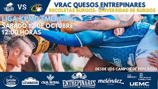 Jornada 2 KPMG Emerging 2425 VRAC QUESOS ENTREPINARES v RECOLETAS BURGOSUNIVERSIDAD DE BURGOS [upl. by Peisch]