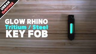 Glow Rhino Tritium GITD Key Fob Best Tritium EDC Keychain [upl. by Kantos]