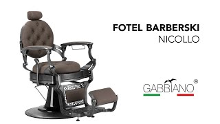 Fotel Barberski Gabbiano Niccolo [upl. by Macfadyn]