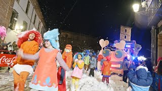 Carnaval Antroxu Aviles Asturias Spain Foam party Descenso de Galiana 2024 [upl. by Nesyla]